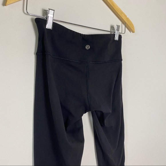 LULULEMON Black Wunder Under Pant Mid Rise Tall - Picture 8 of 9